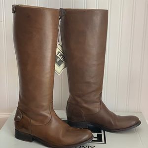 Frye Melissa button back zip tall boots 7